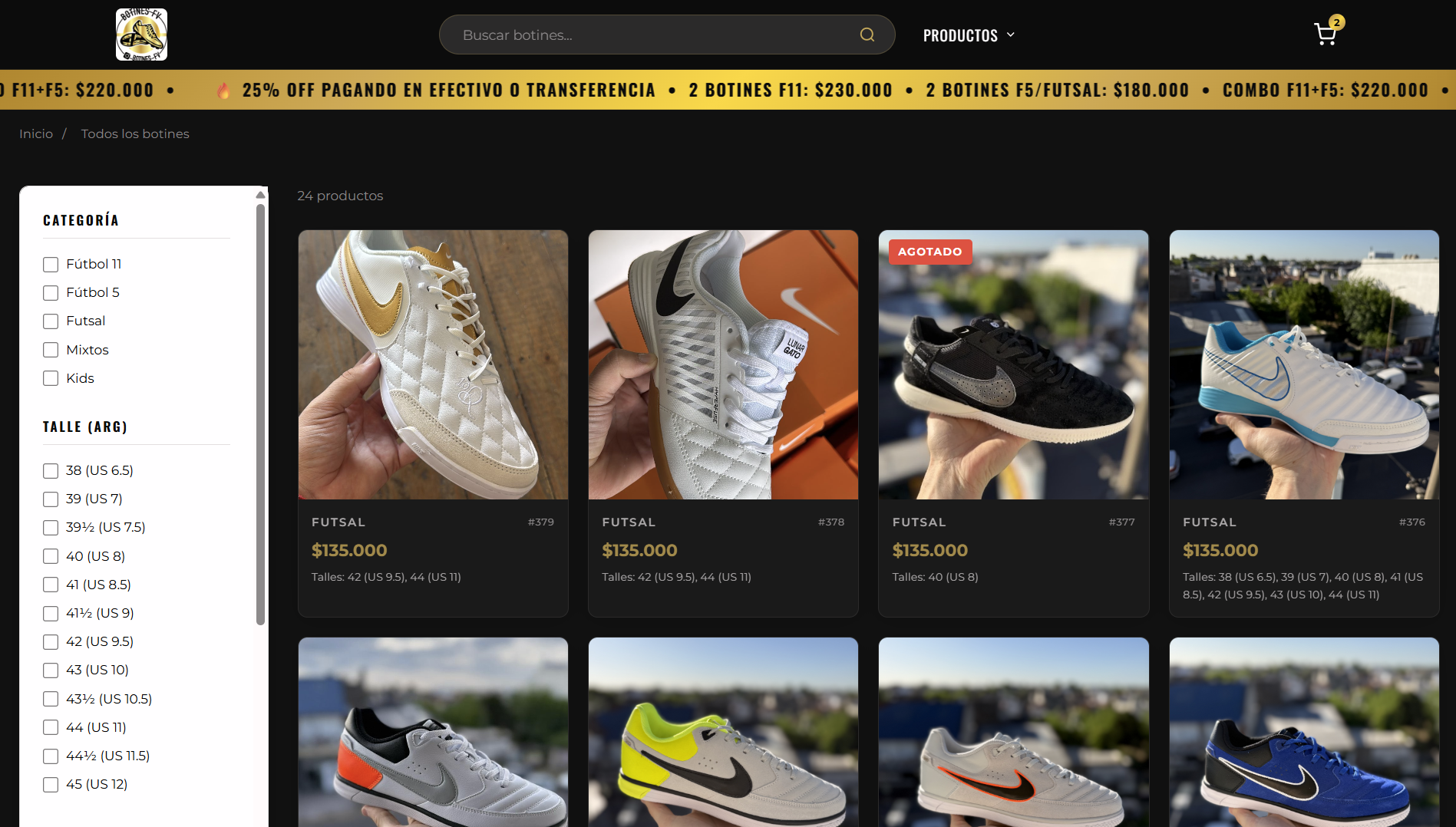 Botines Web
