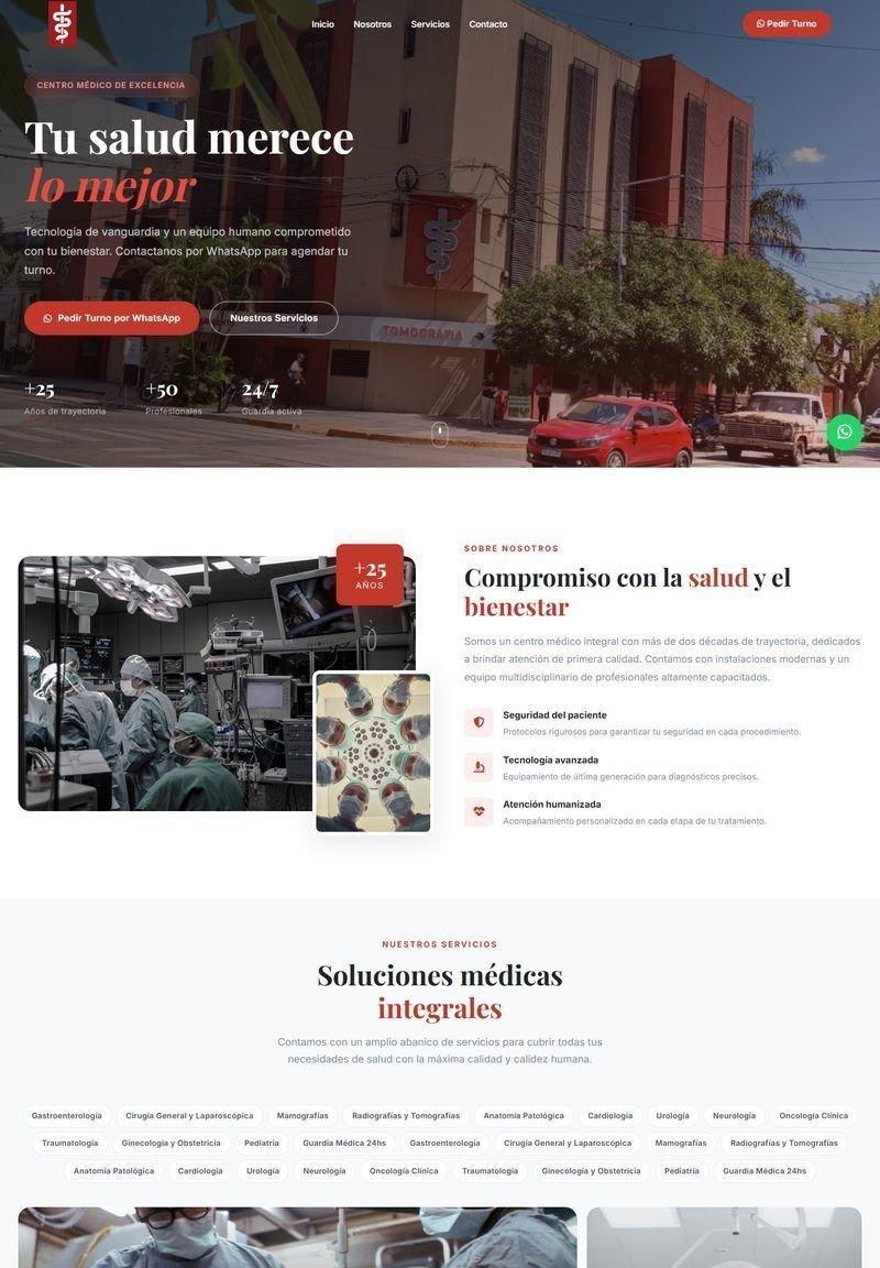 Sanatorio Sarmiento Web